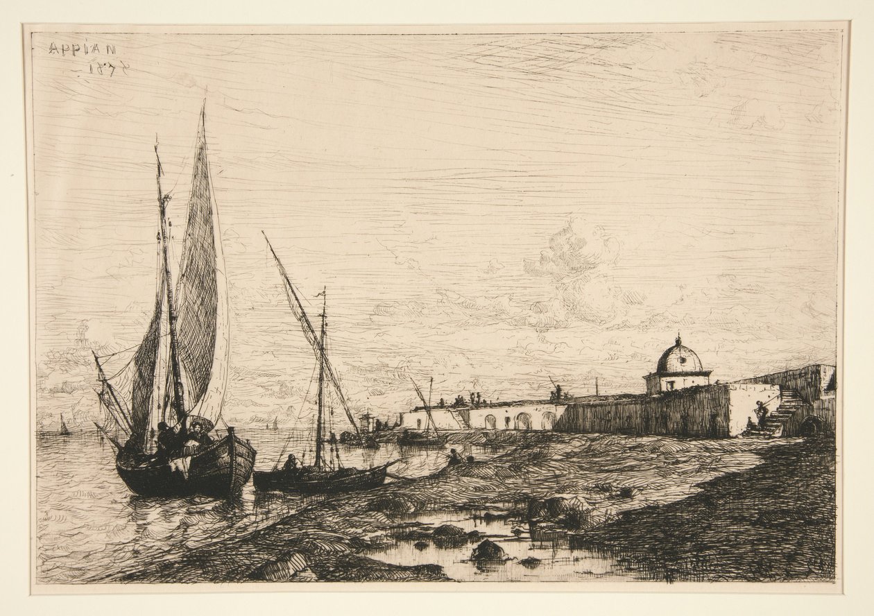 The Port of San Remo by Adolphe Appian