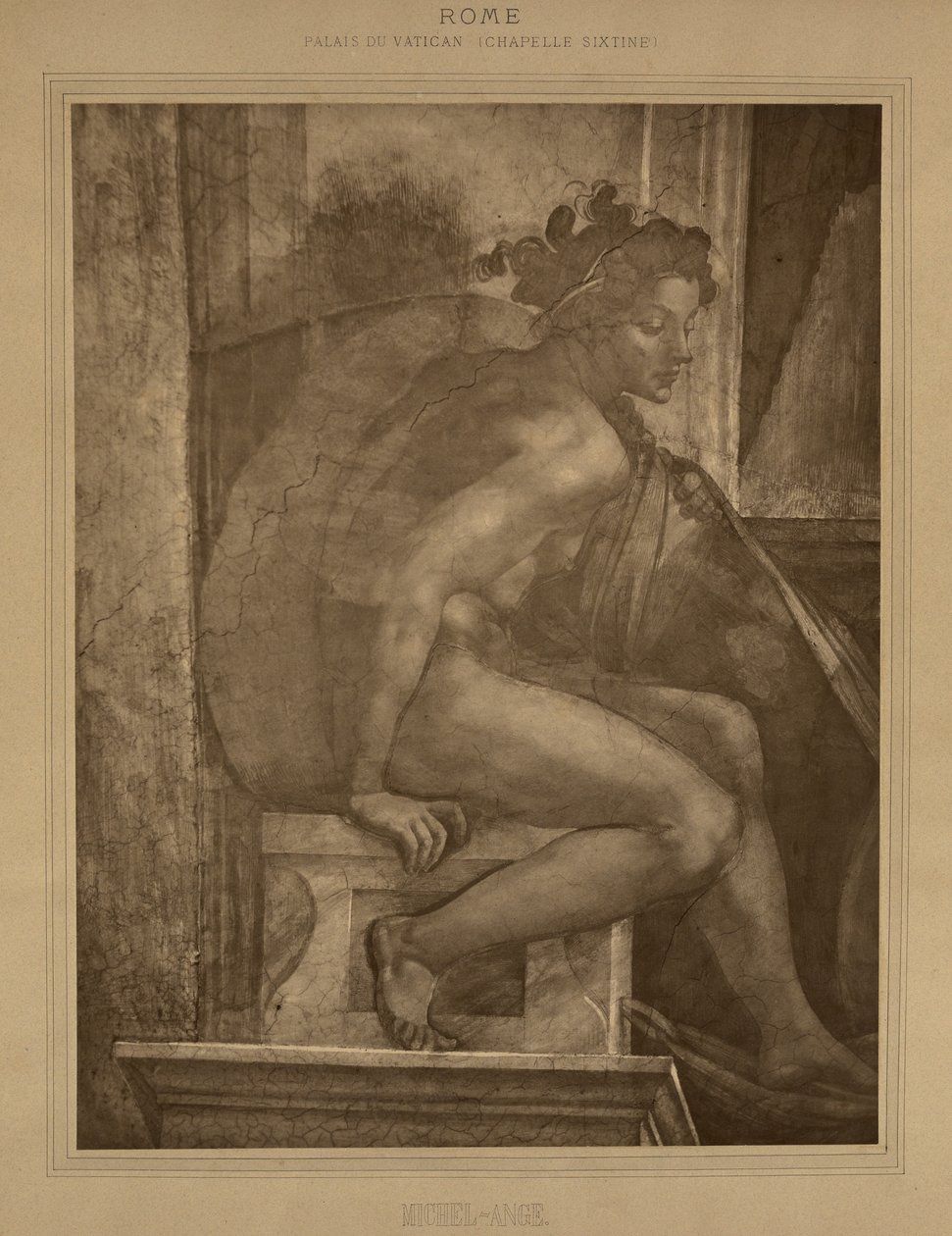 Rome - Vatican Palace, Sistine Chapel, Michelangelo by Adolphe Braun