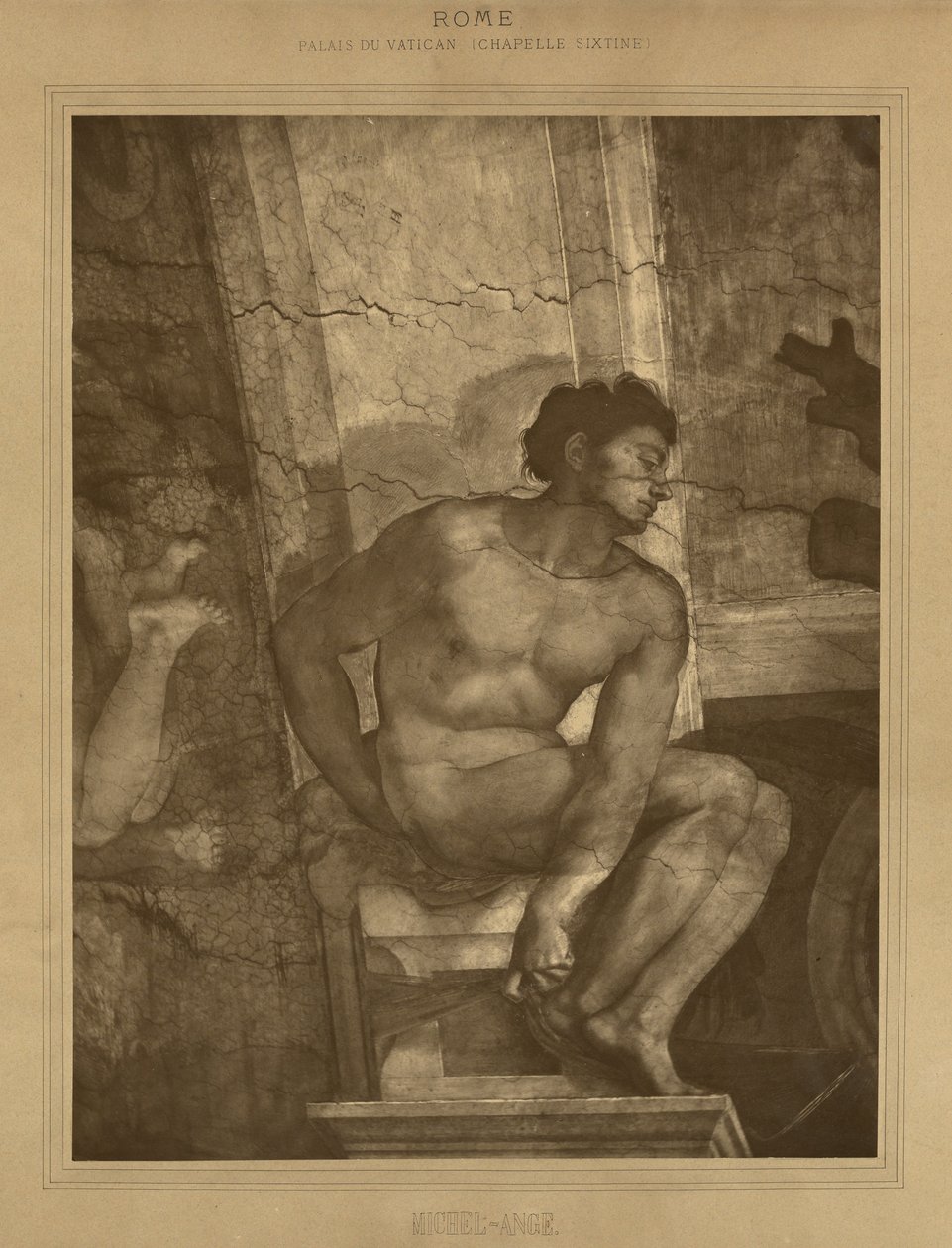 Rome - Vatican Palace, Sistine Chapel, Michelangelo by Adolphe Braun