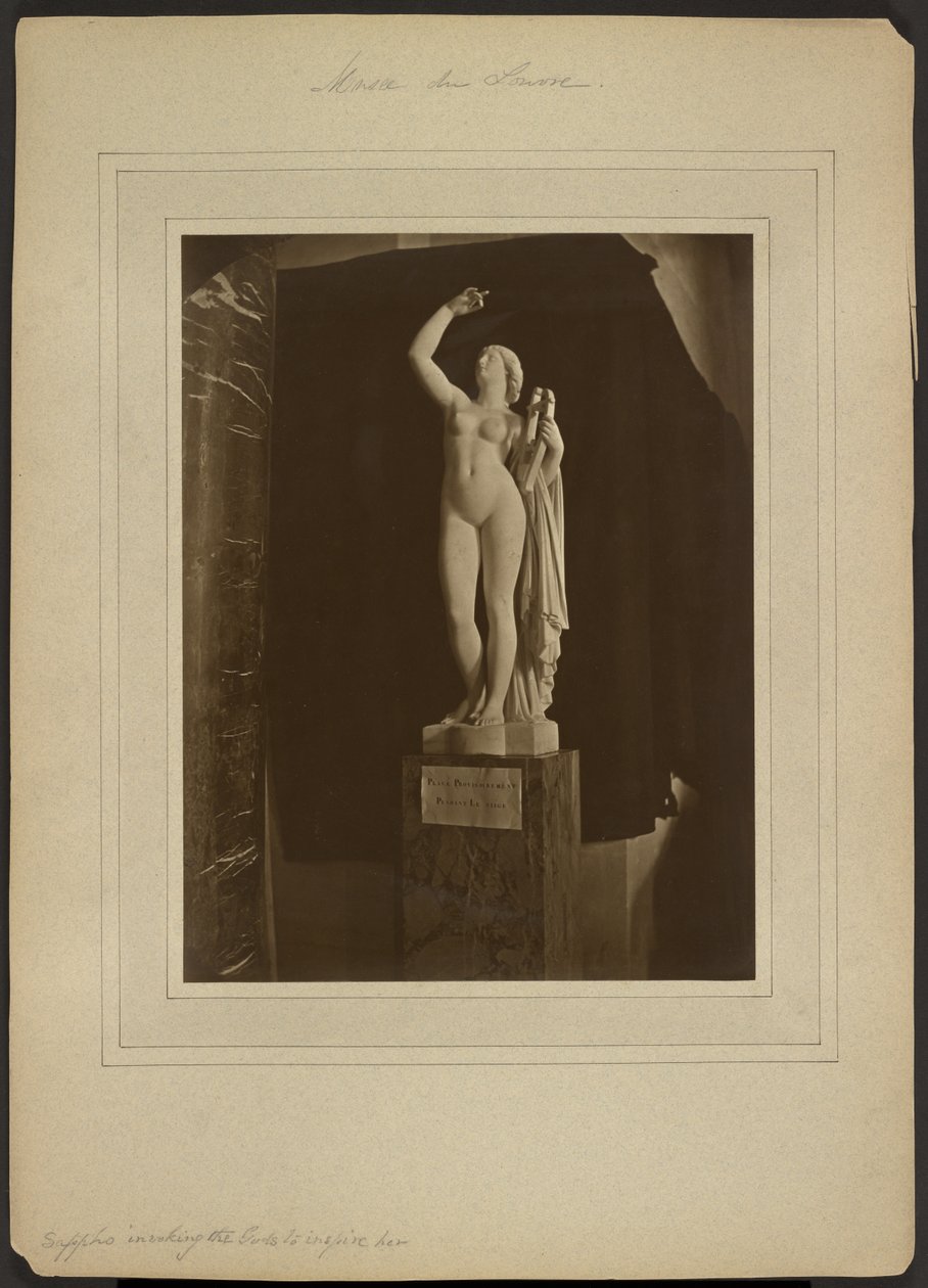 Sappho Invoking the Gods to Inspire Her by Adolphe Braun