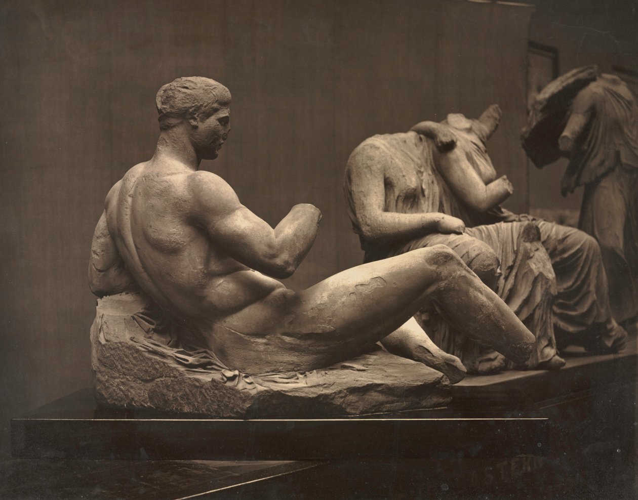 Sculptures from the Parthenon, British Museum, 1870s by Adolphe Braun