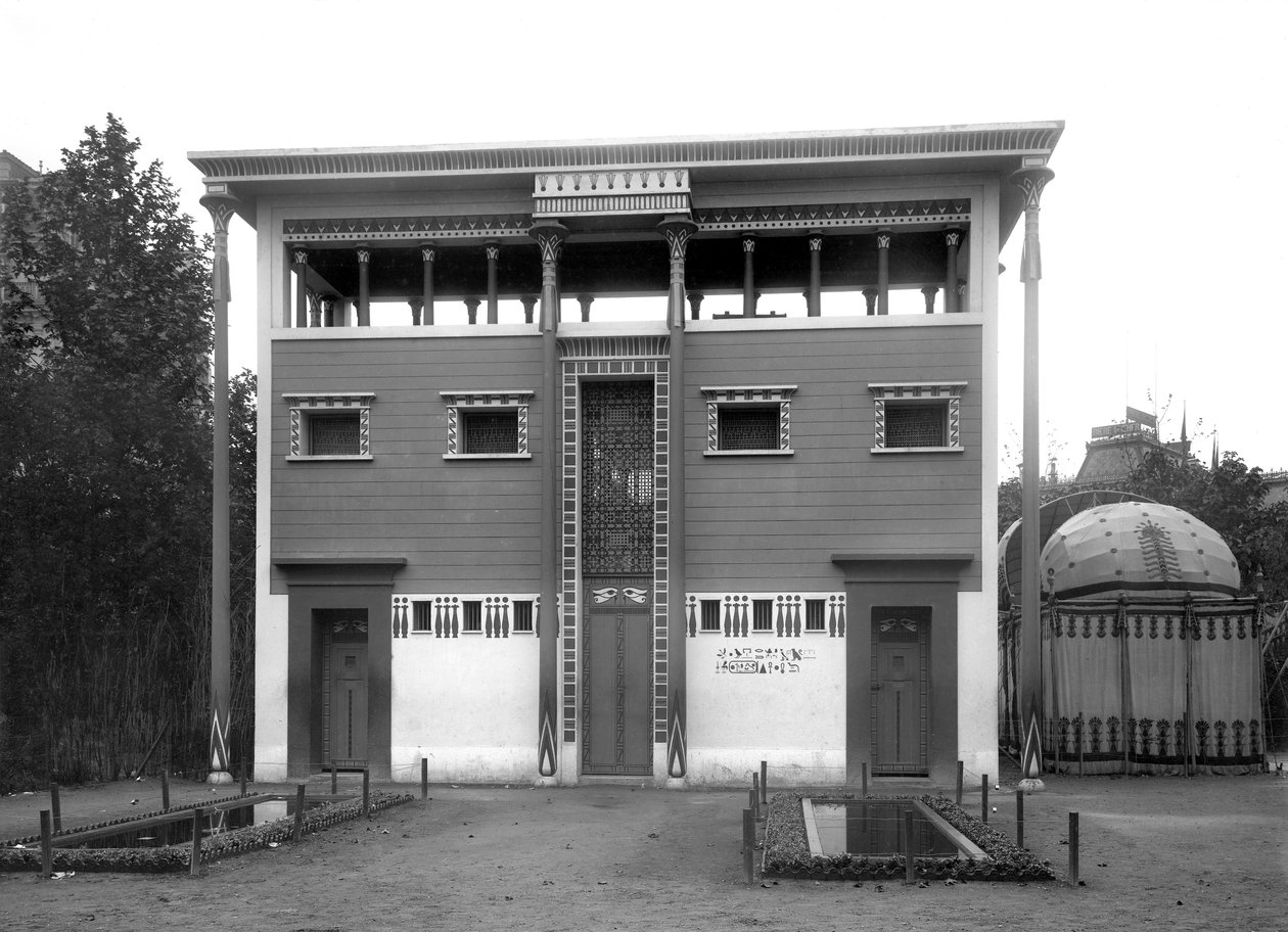 Egyptian House, Universal Exhibition, Paris, 1889 by Adolphe Giraudon