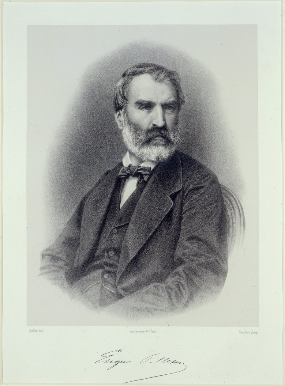 Portrait of the Writer Eugène Pelletan 1813-1884 by Adolphe Guillon