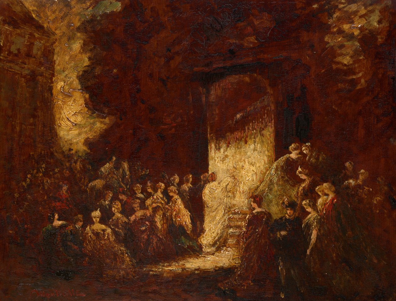 Afternoon Celebration by Adolphe Joseph Thomas Monticelli