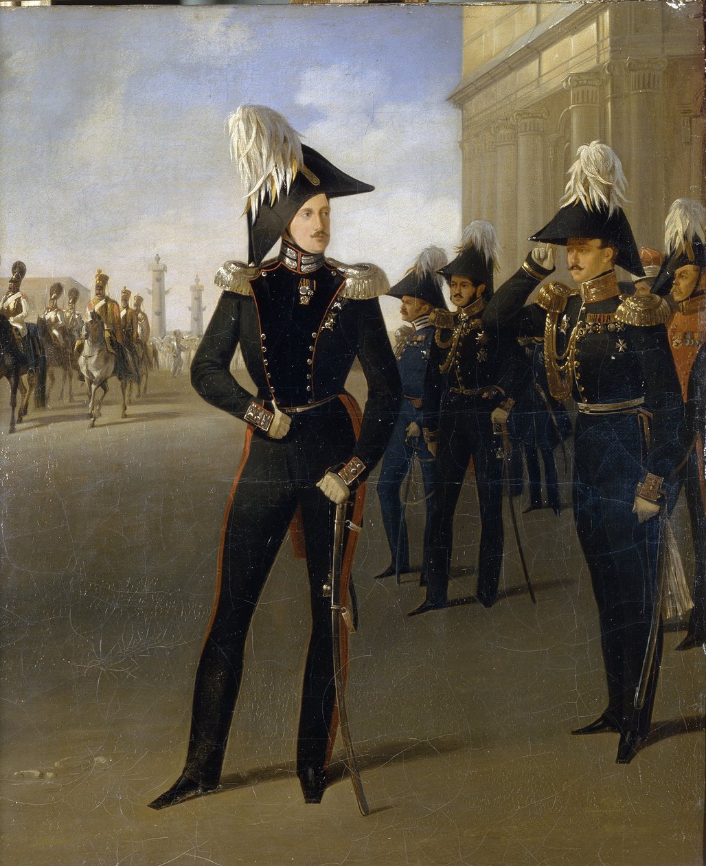 Emperor Nicholas I Accepts the Official Report of Prince Lobanov-Rostovsky by Adolphe Ladurner