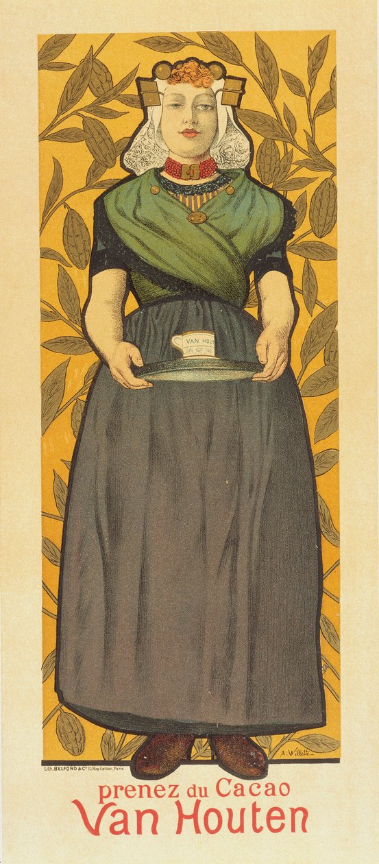 Prenez du Cacao Van Houten by Adolphe Leon Willette