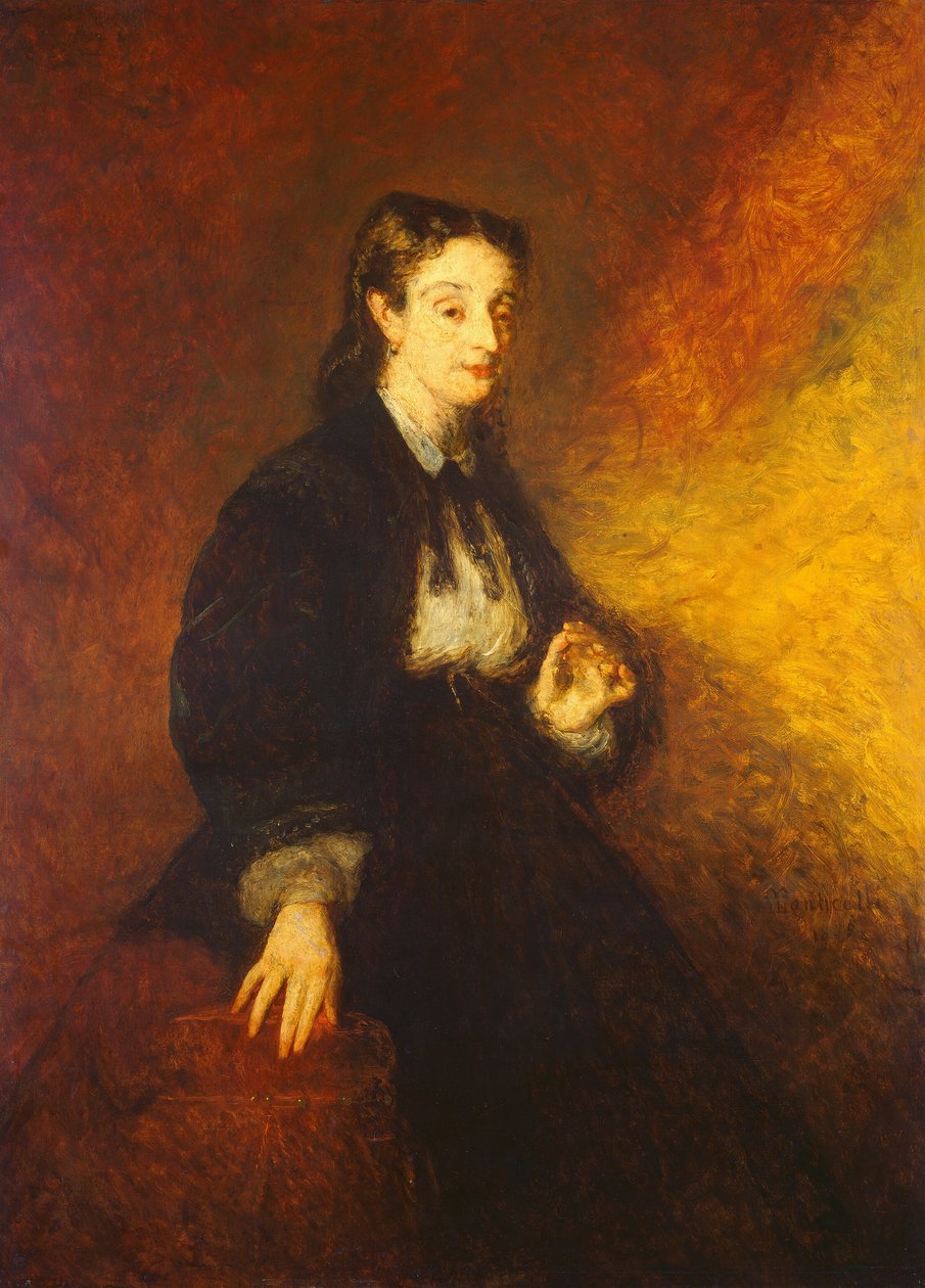 Madame Cahen, 1869 by Adolphe Monticelli