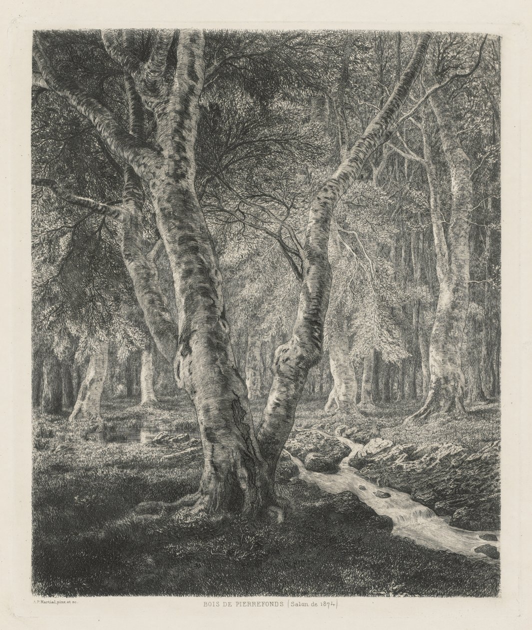 Bois de Pierrefonds by Adolphe Théodore Jules Martial Potémont