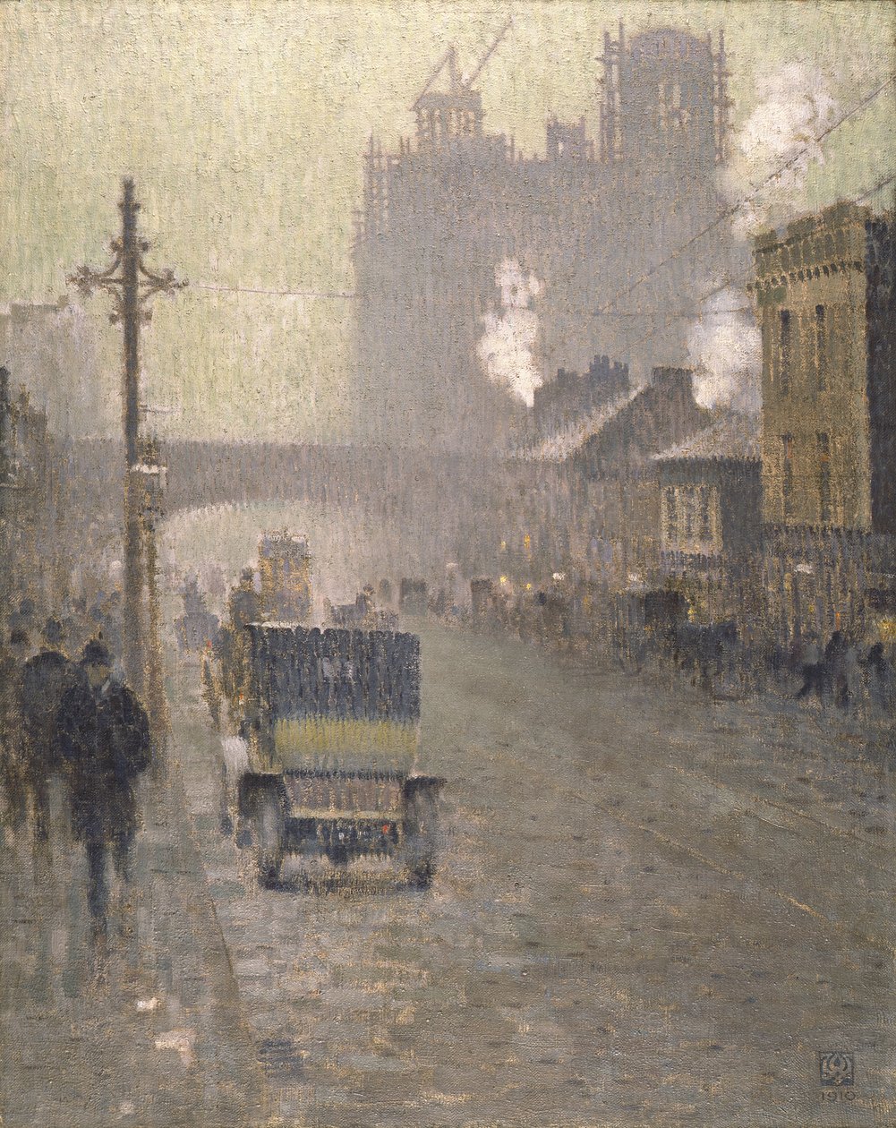 Oxford Road, Manchester by Adolphe Valette