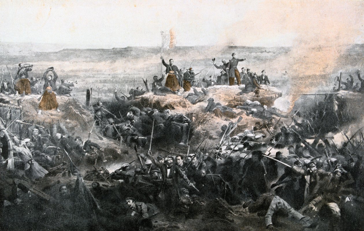 Taking of Malakoff by the French Army by Adolphe Yvon