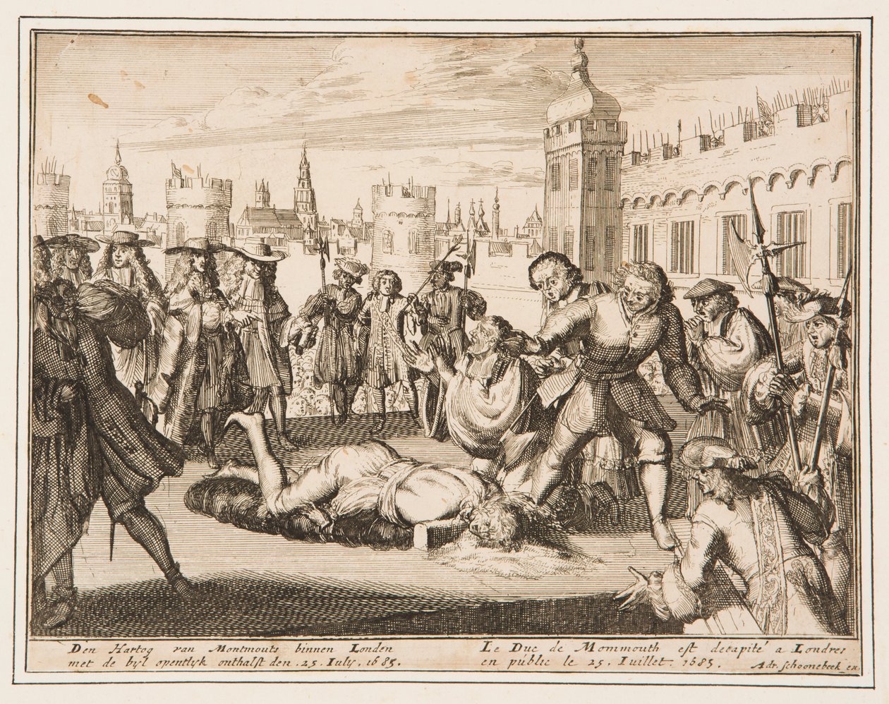 The Execution of the Duke of Monmouth by Adriaan Schoonebeek