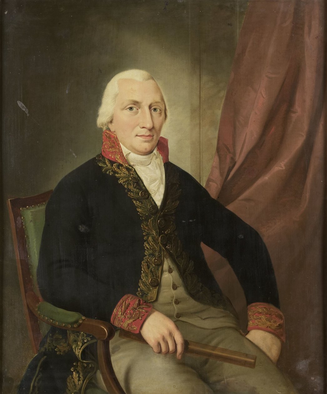 Portrait of Albertus Henricus Wiese, Governor-General of the Dutch East Indies by Adriaan de Lelie (attributed to)