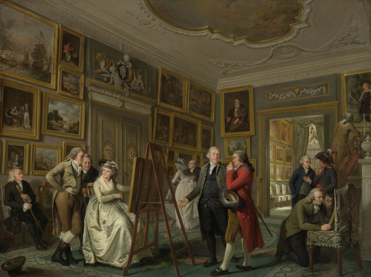 The Art Gallery of Jan Gildemeester Jansz, 1794-5 by Adriaan de Lelie