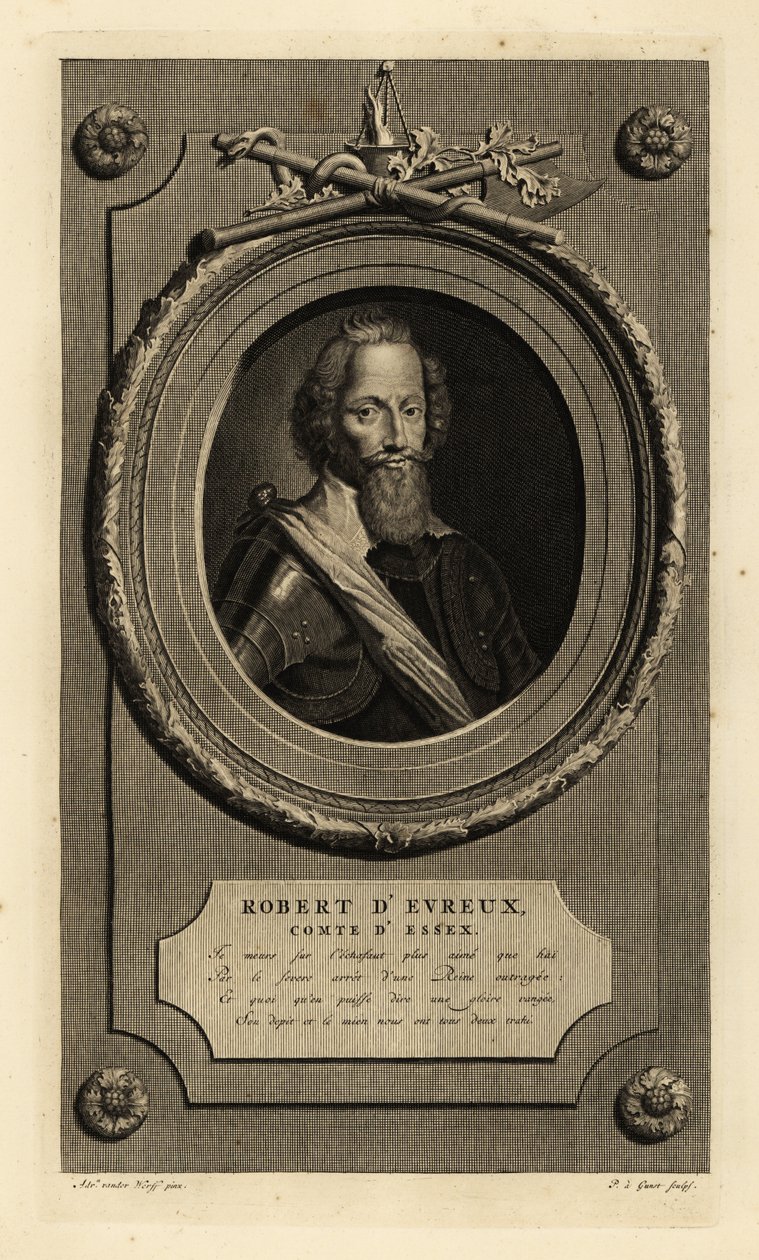 Robert Devereux, 2nd Earl of Essex, Favourite of Elizabeth I by Adriaan van der (after) Werff