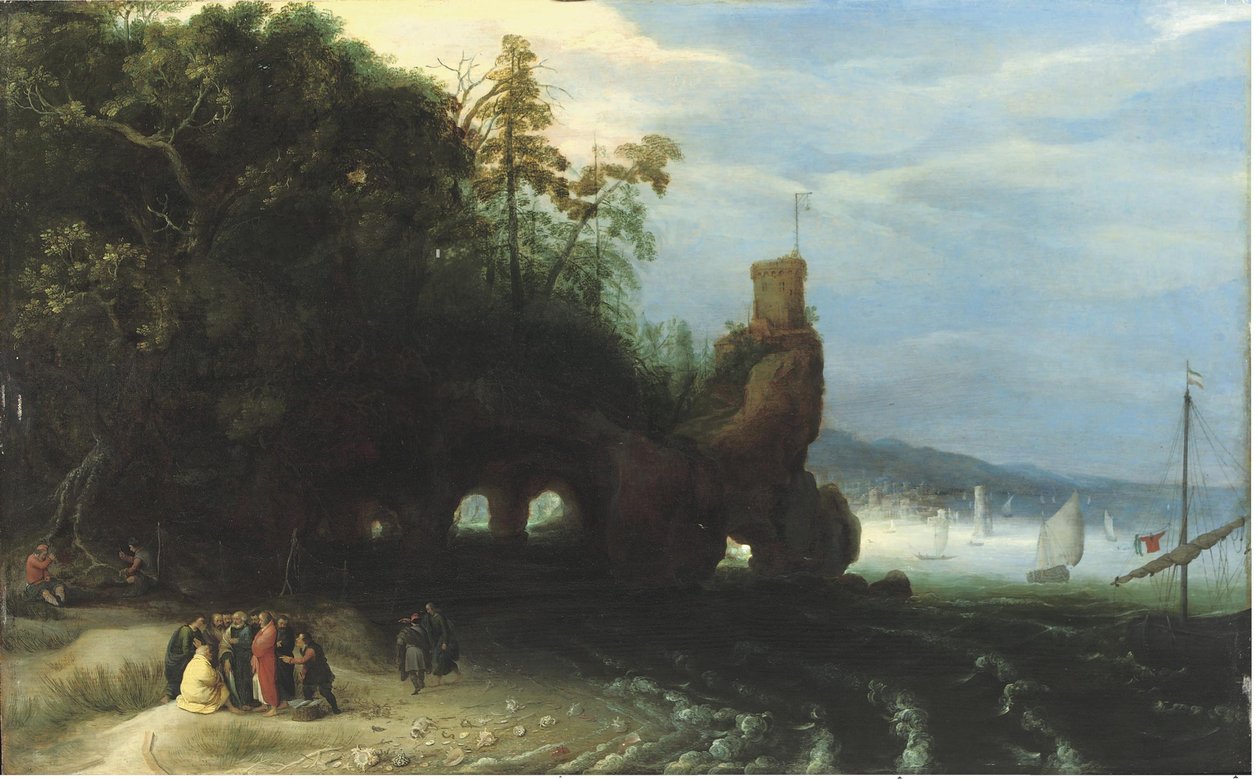 Christ Preaching at the Sea of Galilee by Adriaen van Stalbemt