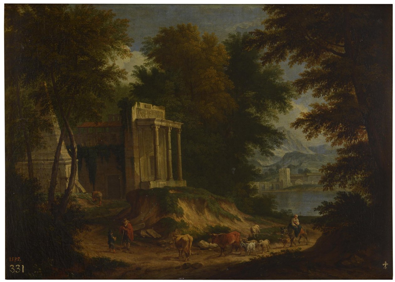 Landscape with Ruins by Adriaen Frans Boudewyns