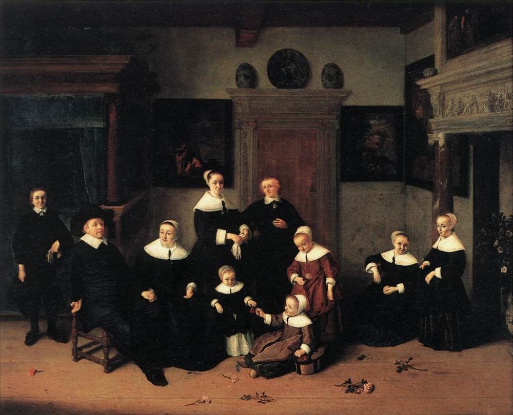 Family Portrait by Adriaen Jansz. van Ostade