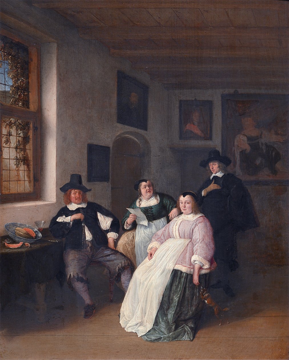 The De Goyer Family and the Painter by Adriaen Jansz. van Ostade