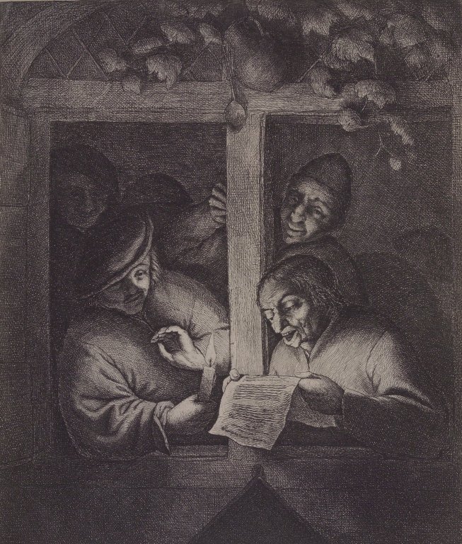 The Singers at the Window by Adriaen Jansz. van Ostade