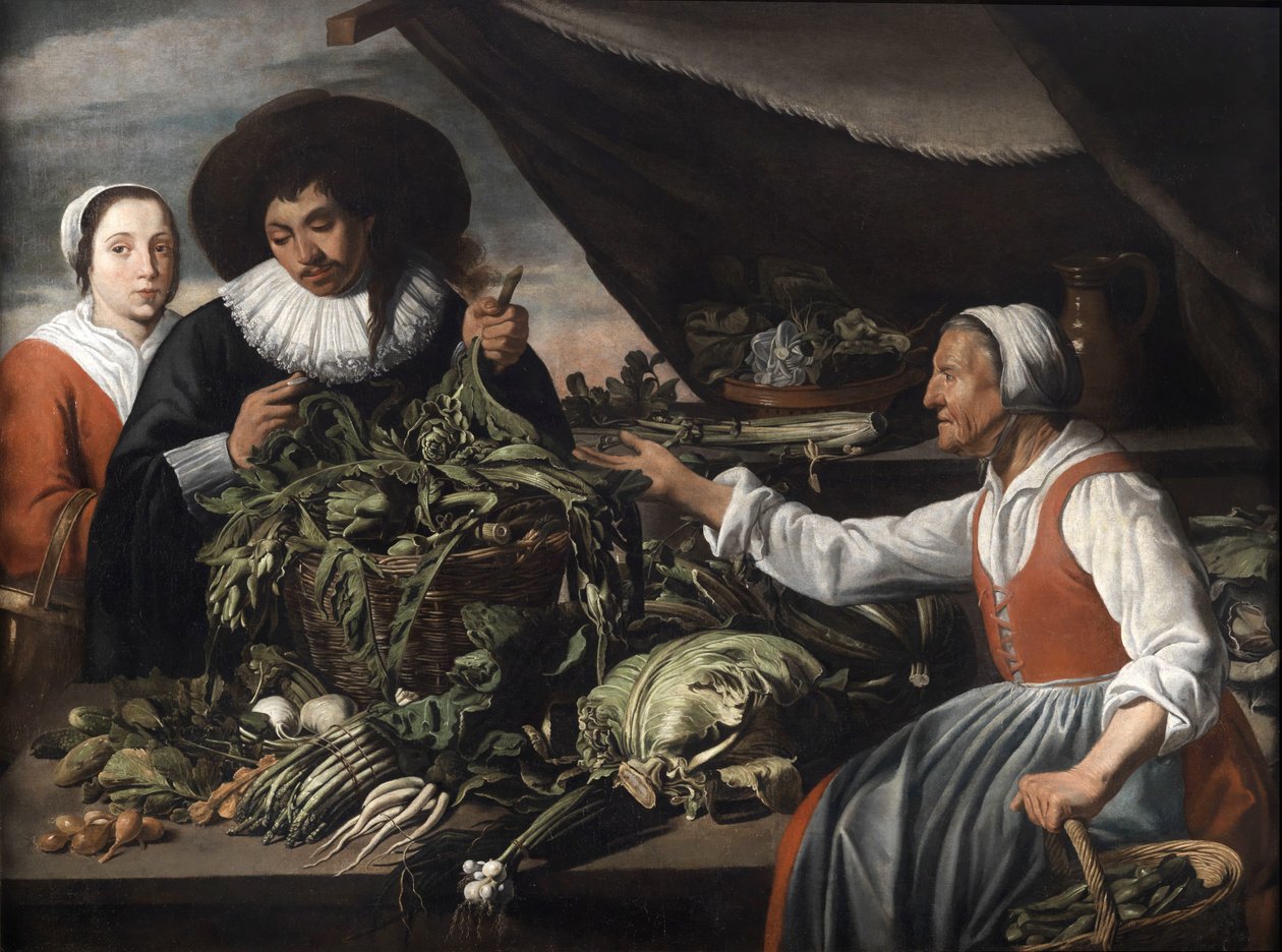 Old Vegetable Seller by Adriaen van Utrecht