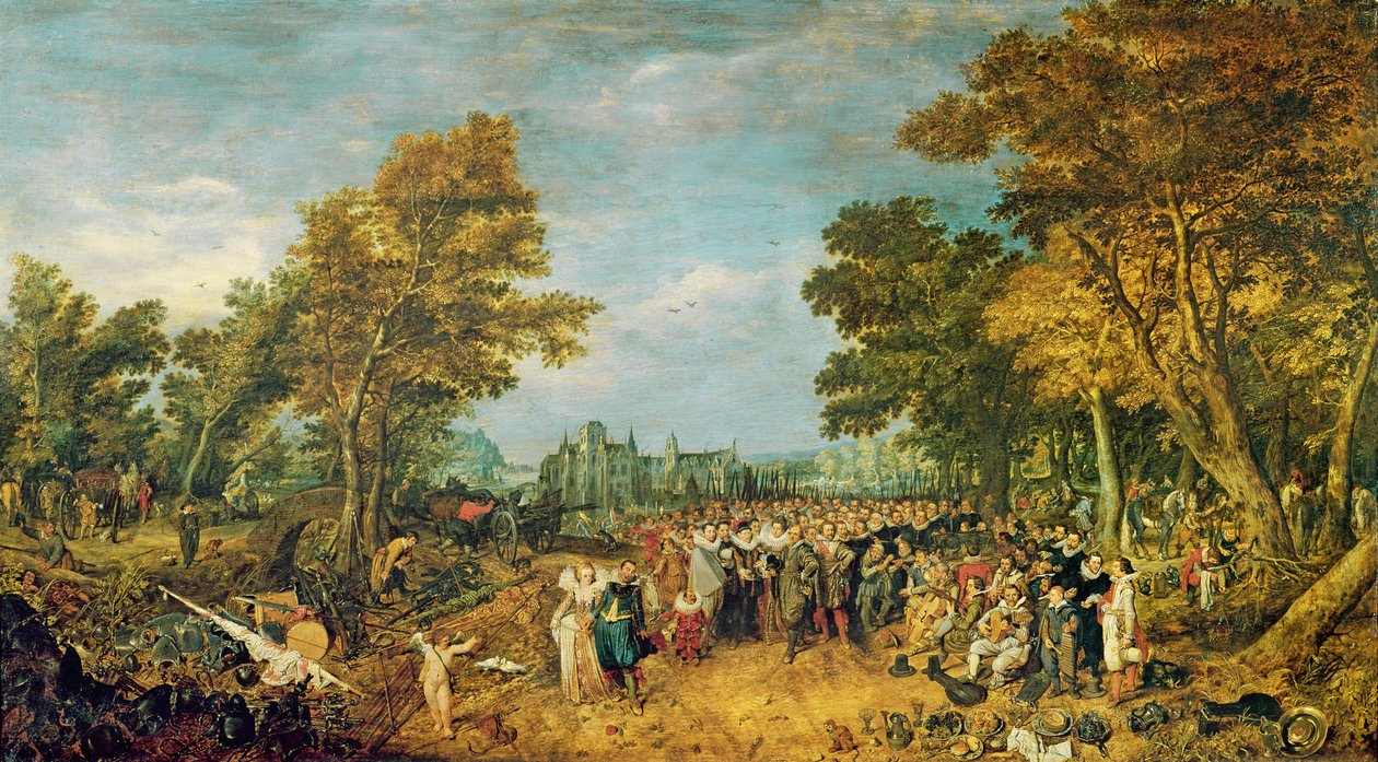 Allegory of the Truce of 1609 between the Netherlands and Spain by Adriaen van de Venne