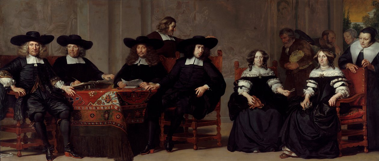 Governors and Governesses of the Oudemannen- en Vrouwengasthuis by Adriaen Backer