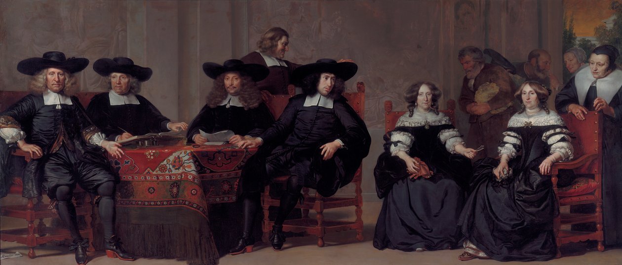 Governors and Governesses of the Oudemannen- en Vrouwengasthuis by Adriaen Backer