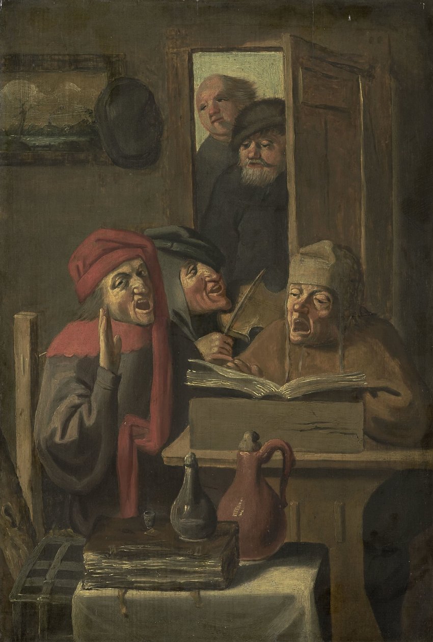 Musical Company by Adriaen Brouwer (manner of)