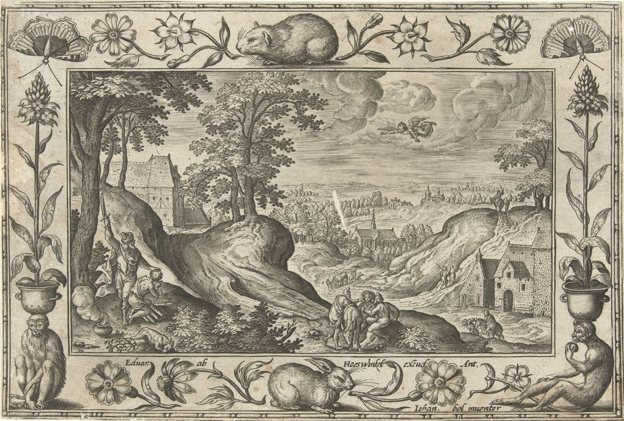 Abraham Sacrificing Isaac by Adriaen Collaert