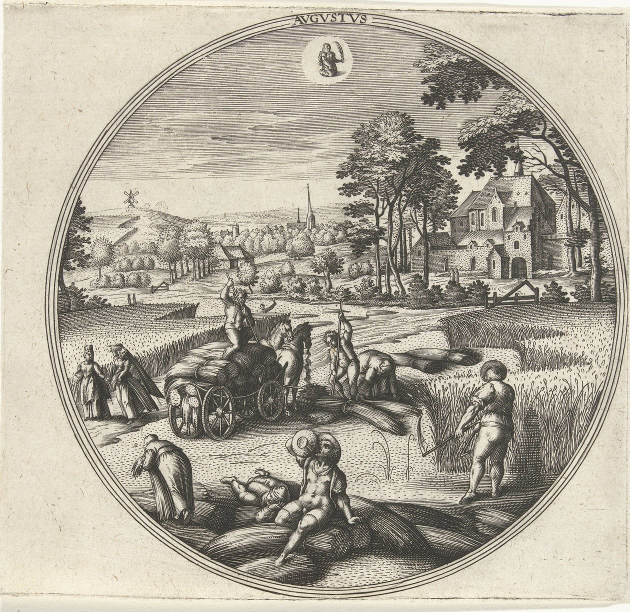 August (Avgvstvs) (The Twelve Months series) by Adriaen Collaert