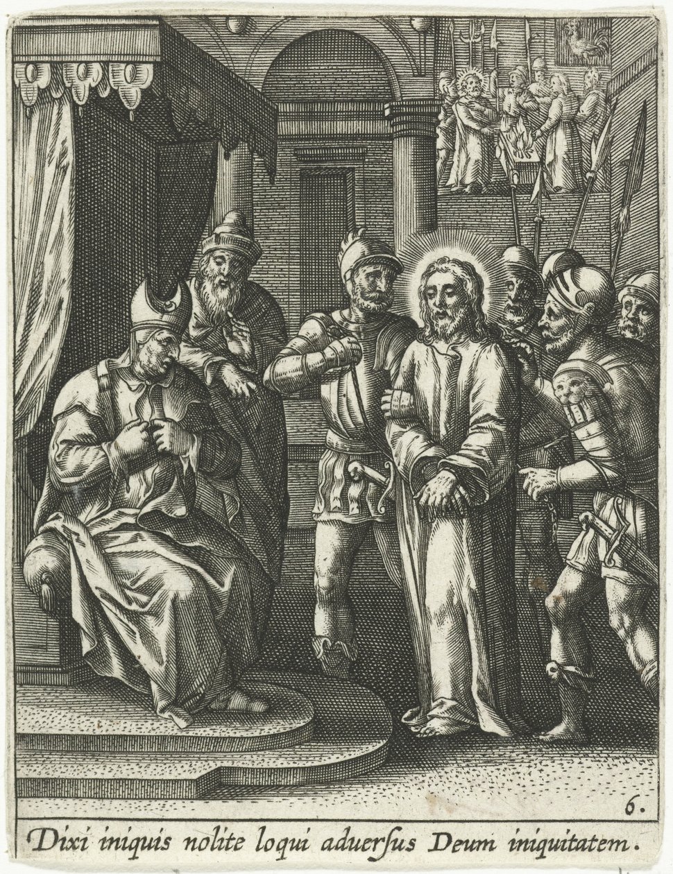 Christ Before Caiaphas by Adriaen Collaert