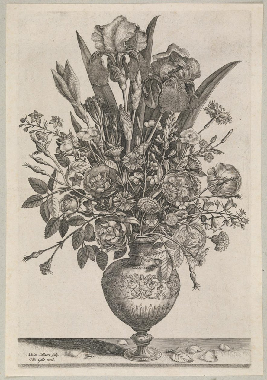 Flower Piece with Irises by Adriaen Collaert