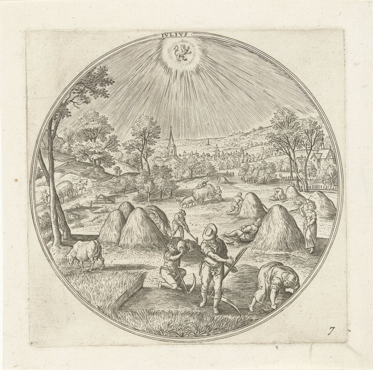 July (The Twelve Months) by Adriaen Collaert