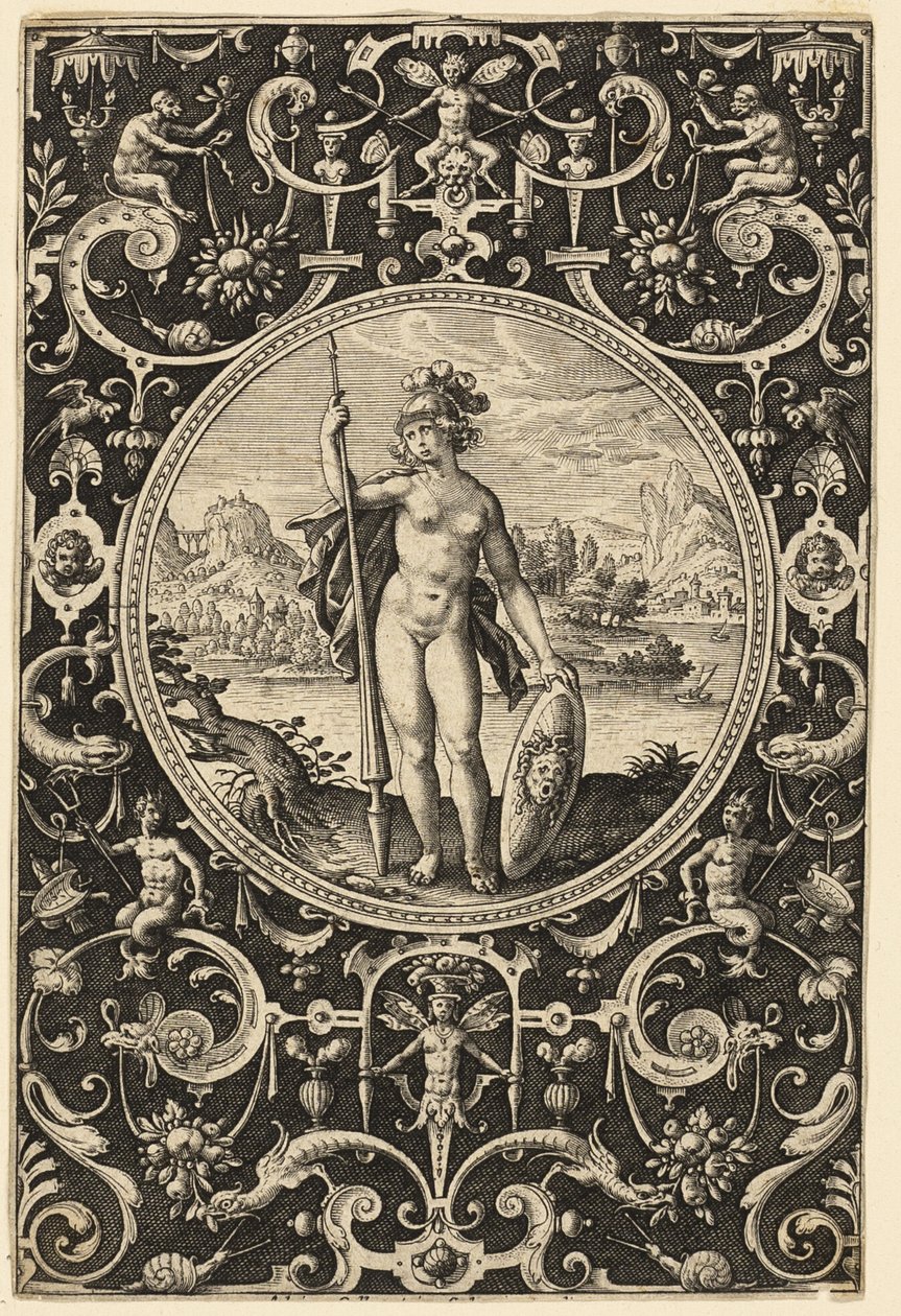 Minerva by Adriaen Collaert