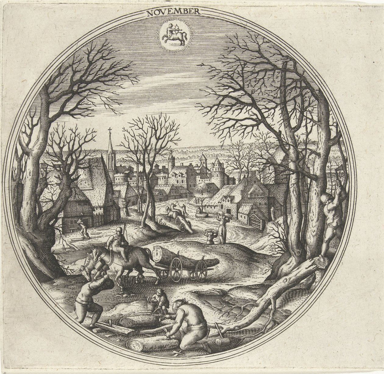 November (The Twelve Months series) by Adriaen Collaert
