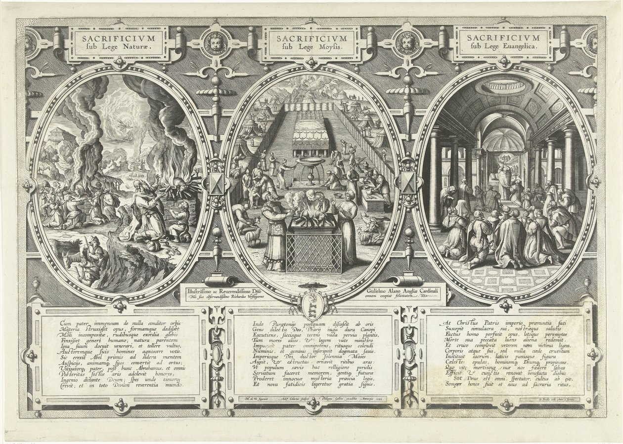 Sacrifices Under the Law of Nature, the Law of Moses, and the Law of the Gospel by Adriaen Collaert