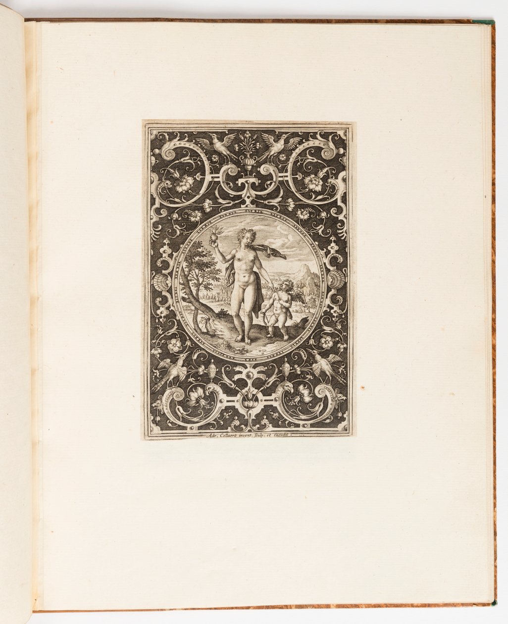 Venus, Plate from a Suite of 6 Ornamental Designs with the Judgement of Paris by Adriaen Collaert