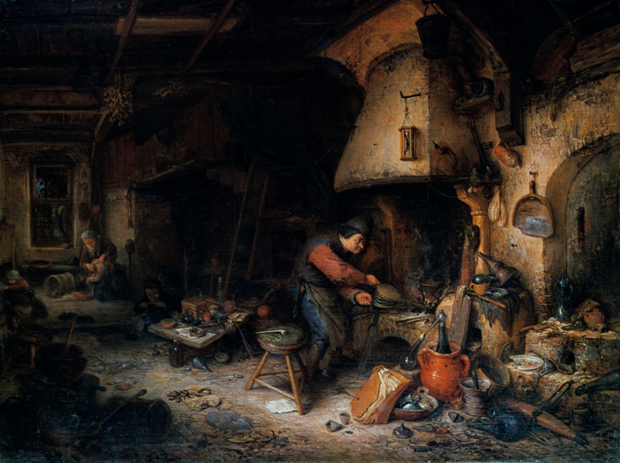 An Alchemist, 1661 by Adriaen Jansz. van Ostade
