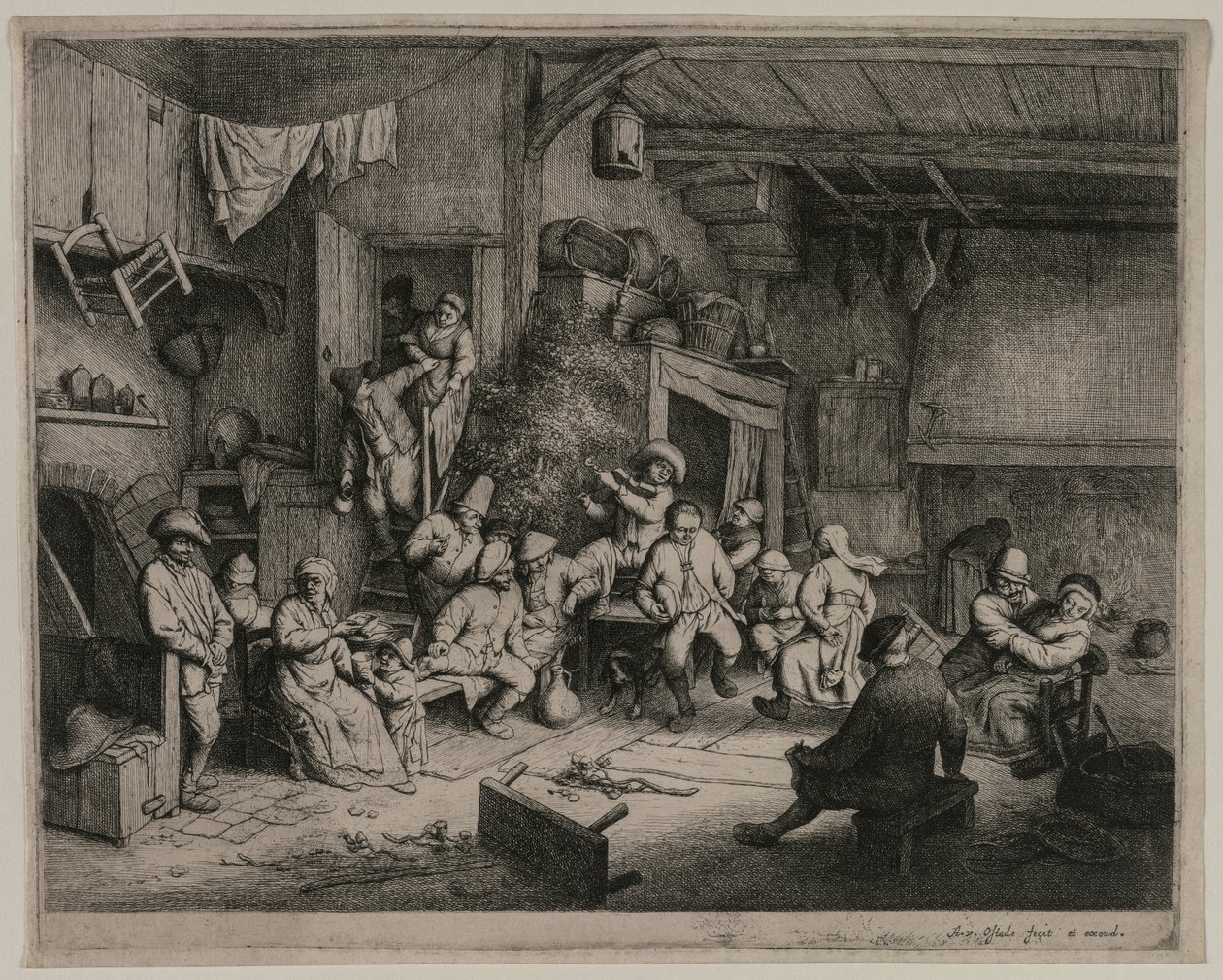 The Dance in the Inn, 1652 by Adriaen Jansz. van Ostade