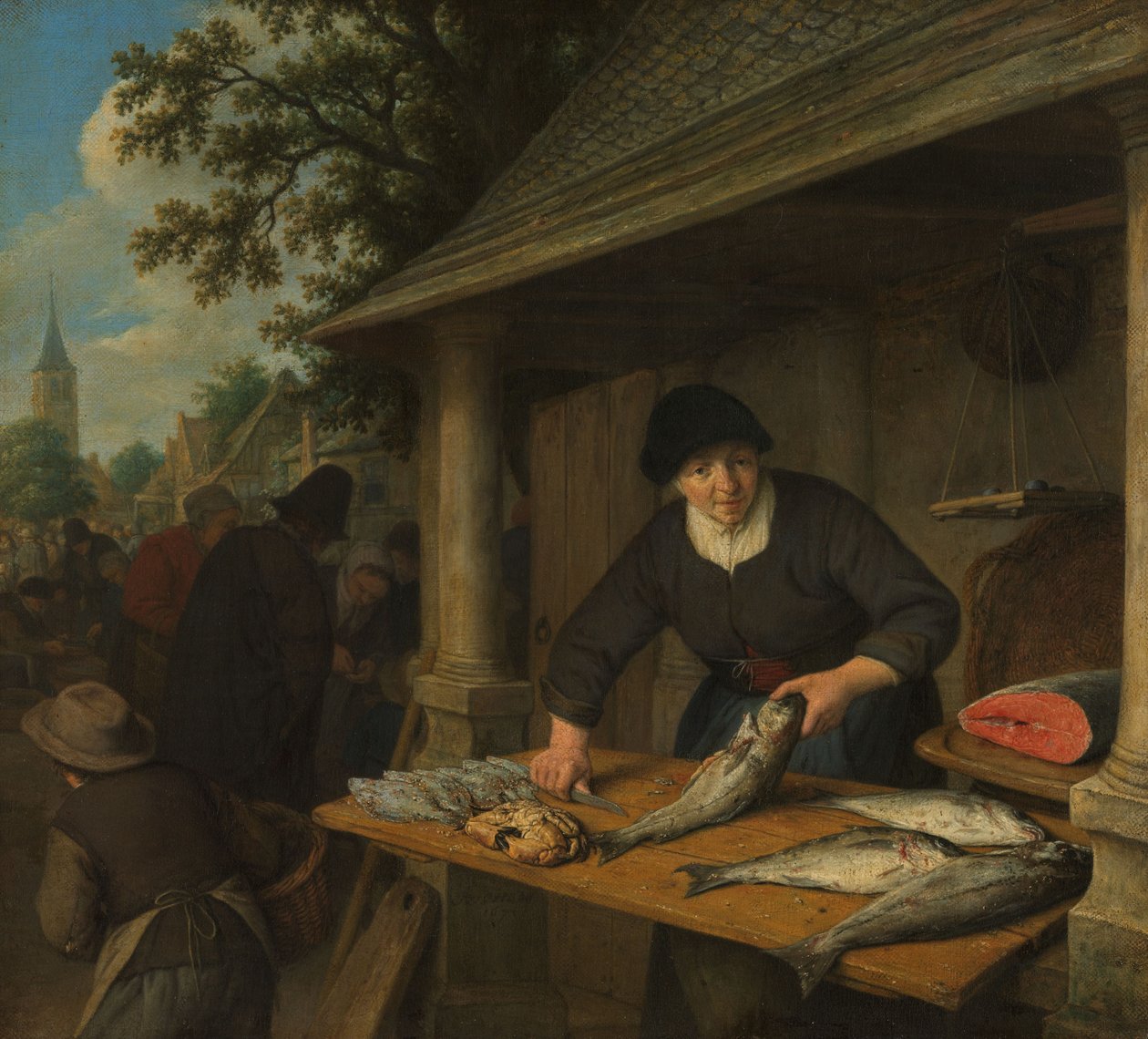 The Fishwife by Adriaen Jansz. van Ostade