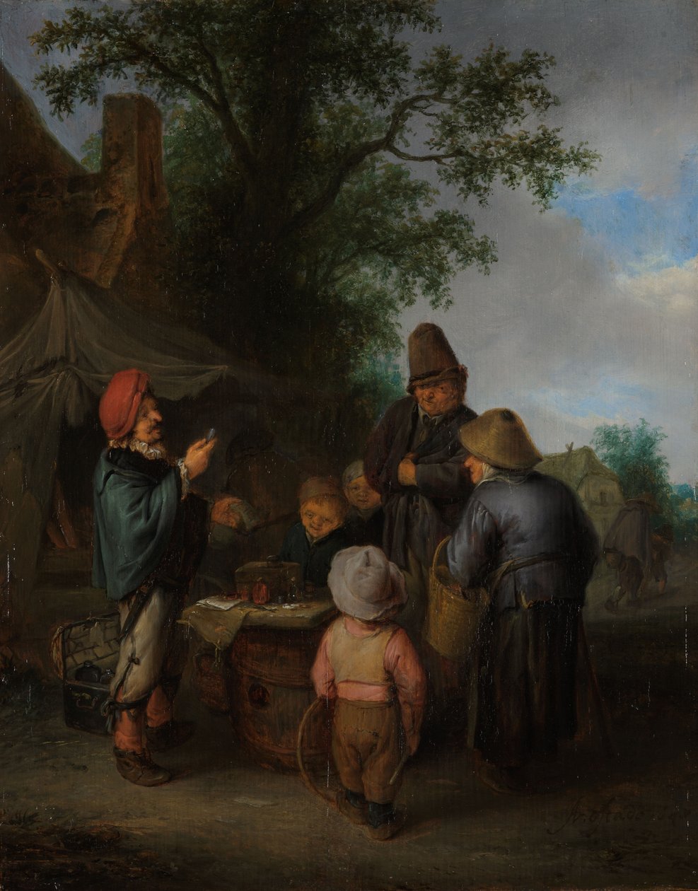 The Quacksalver by Adriaen Jansz. van Ostade