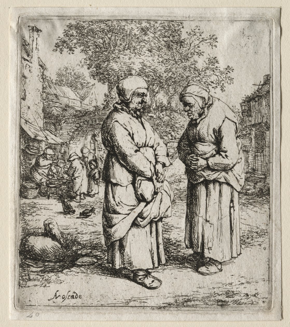 The Two Gossips by Adriaen Jansz. van Ostade