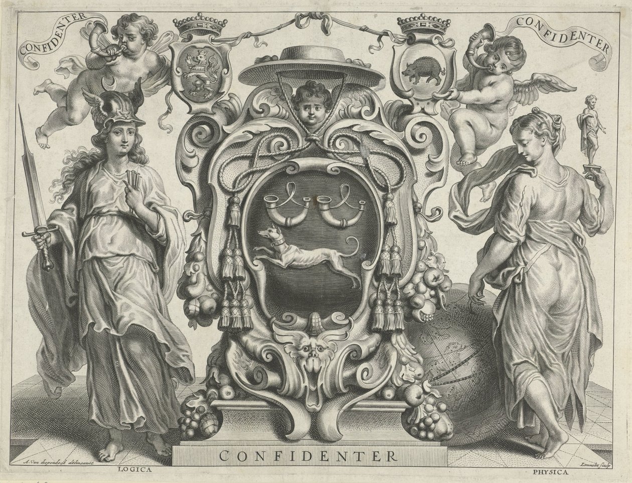 Coat of Arms of Antonius Triest by Adriaen Lommelin