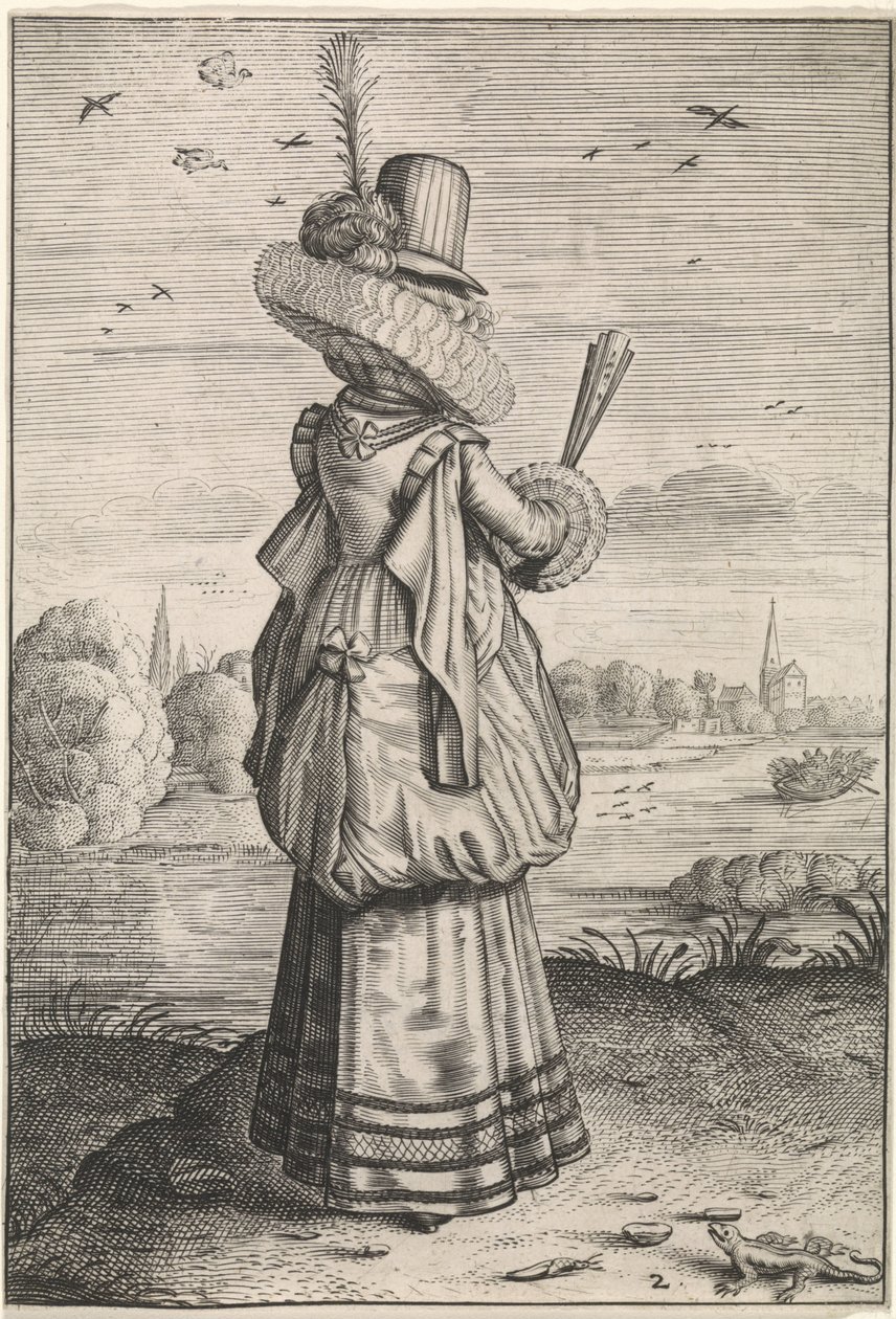 Clothing and Manners of Noblewomen and Countrywomen by Adriaen Matham (possibly)