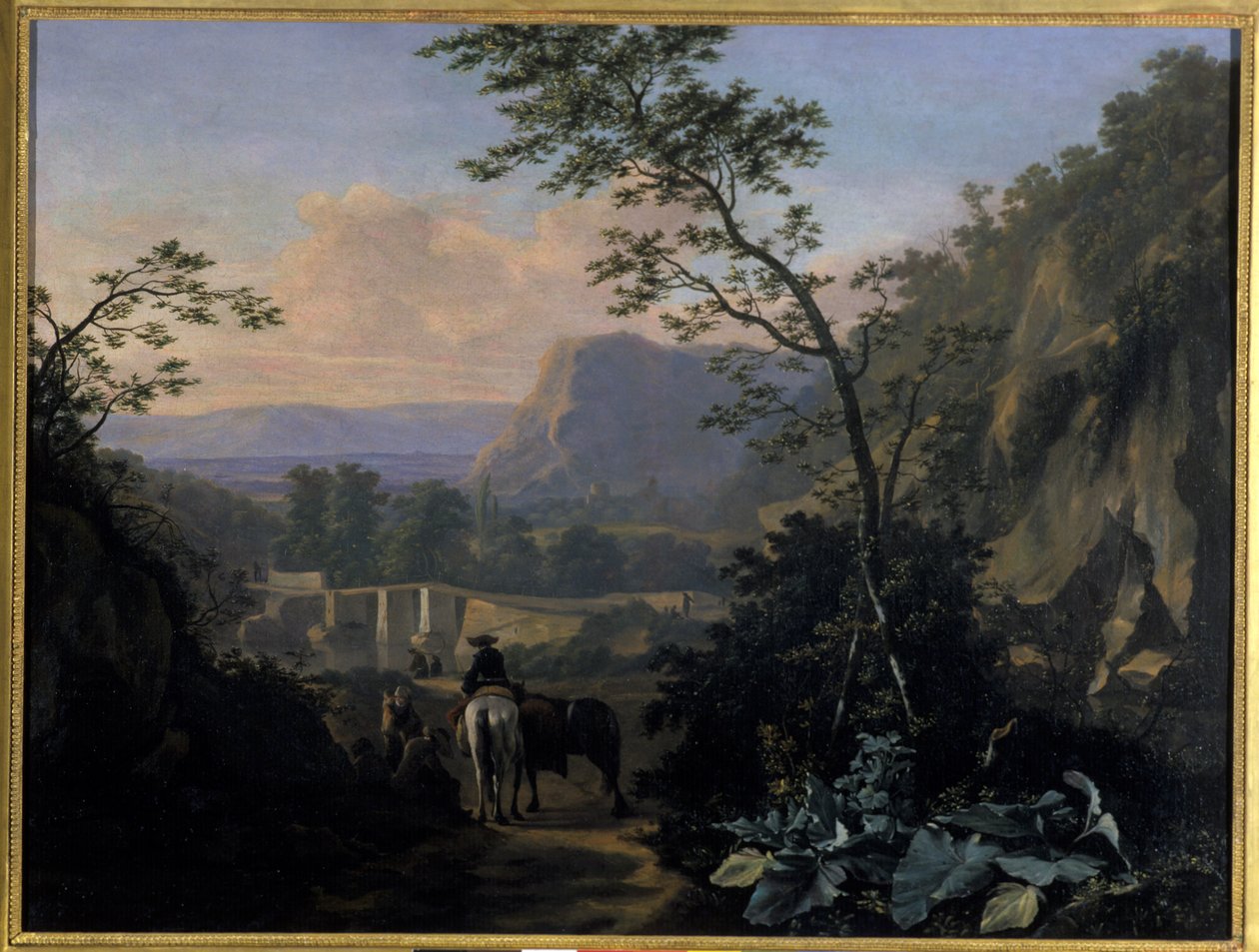 Southern Landscape with Rider by Adriaen van Eemont