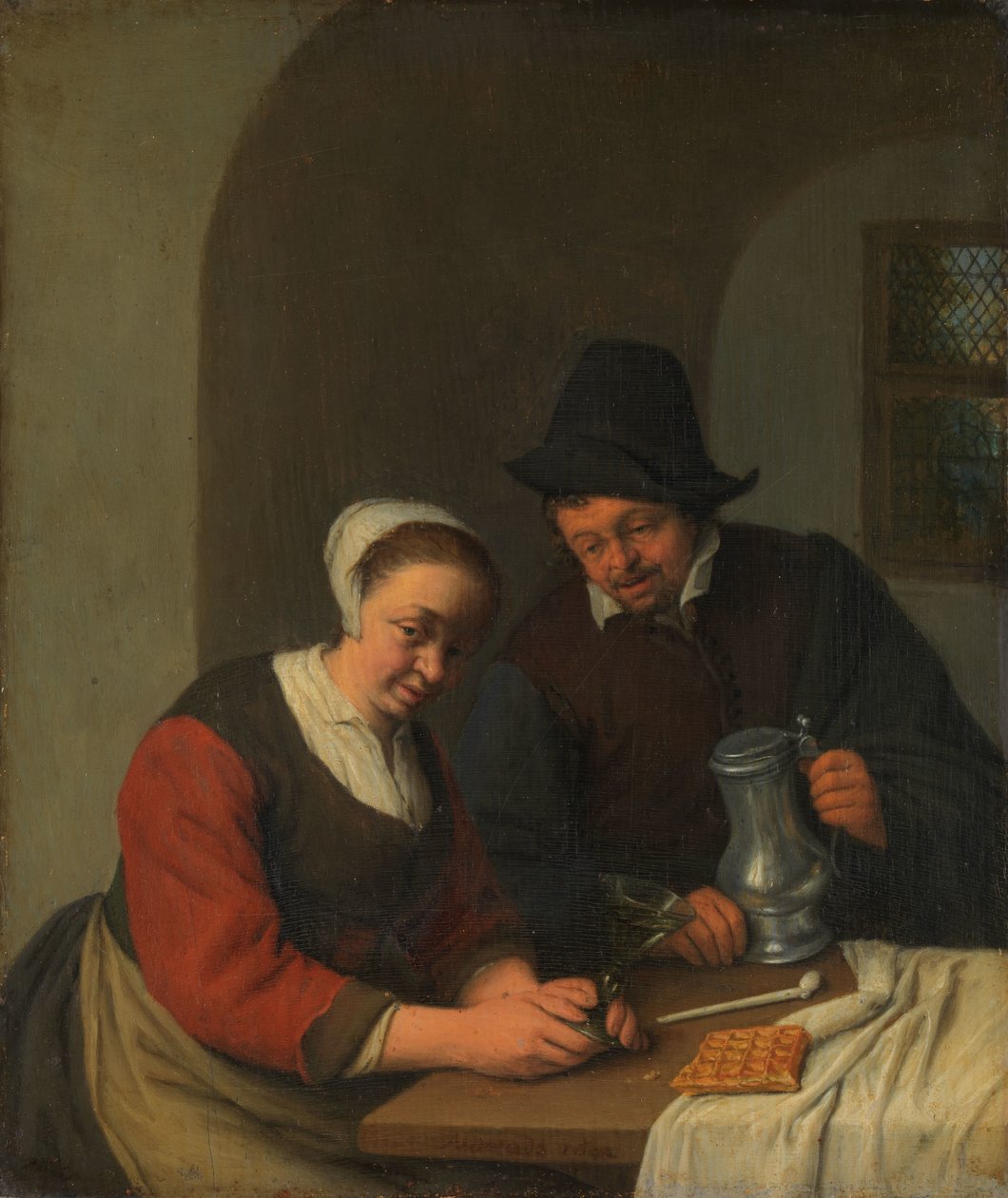 A Confidential Chat by Adriaen van Ostade