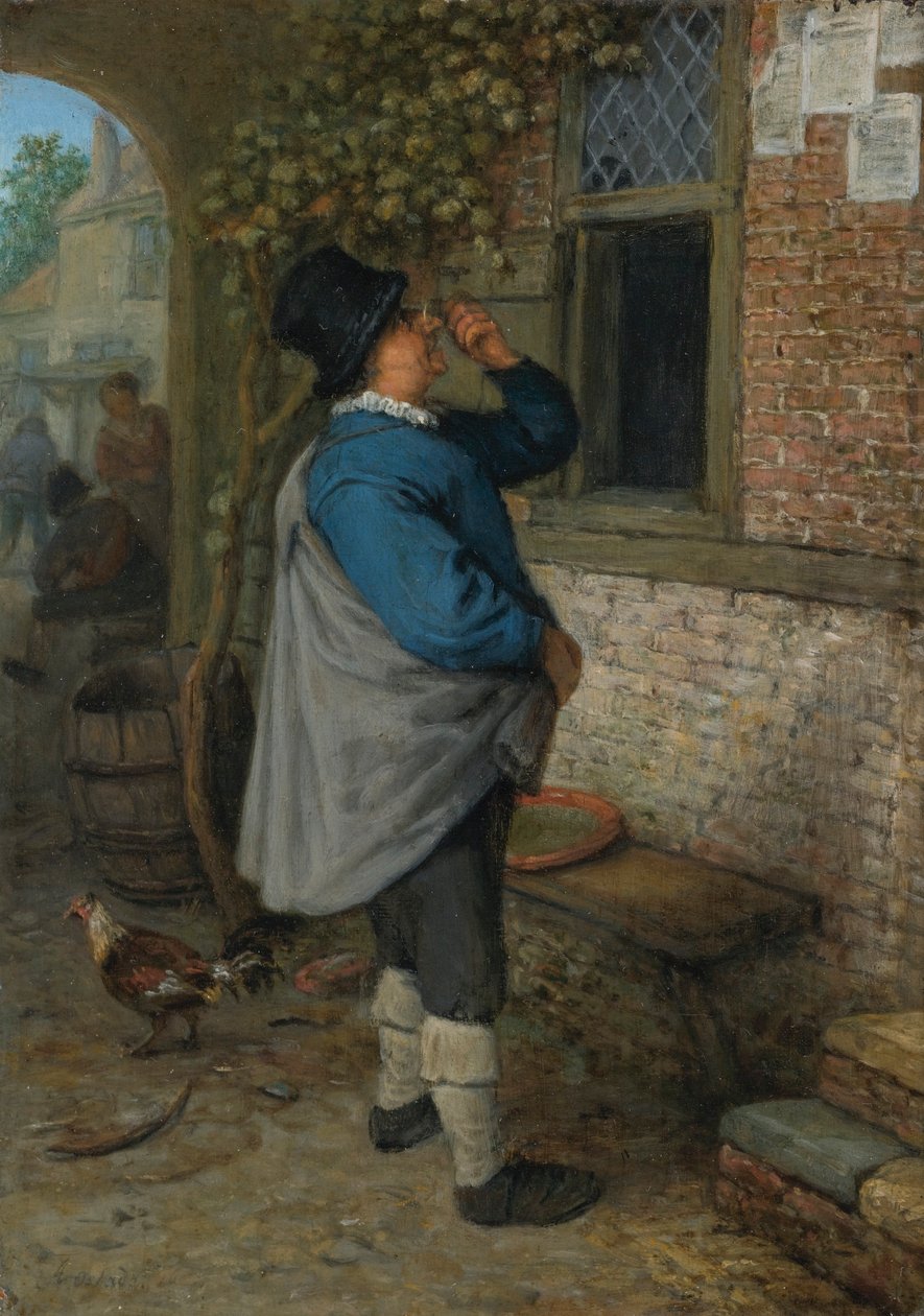 A Man Reading the News by Adriaen van Ostade