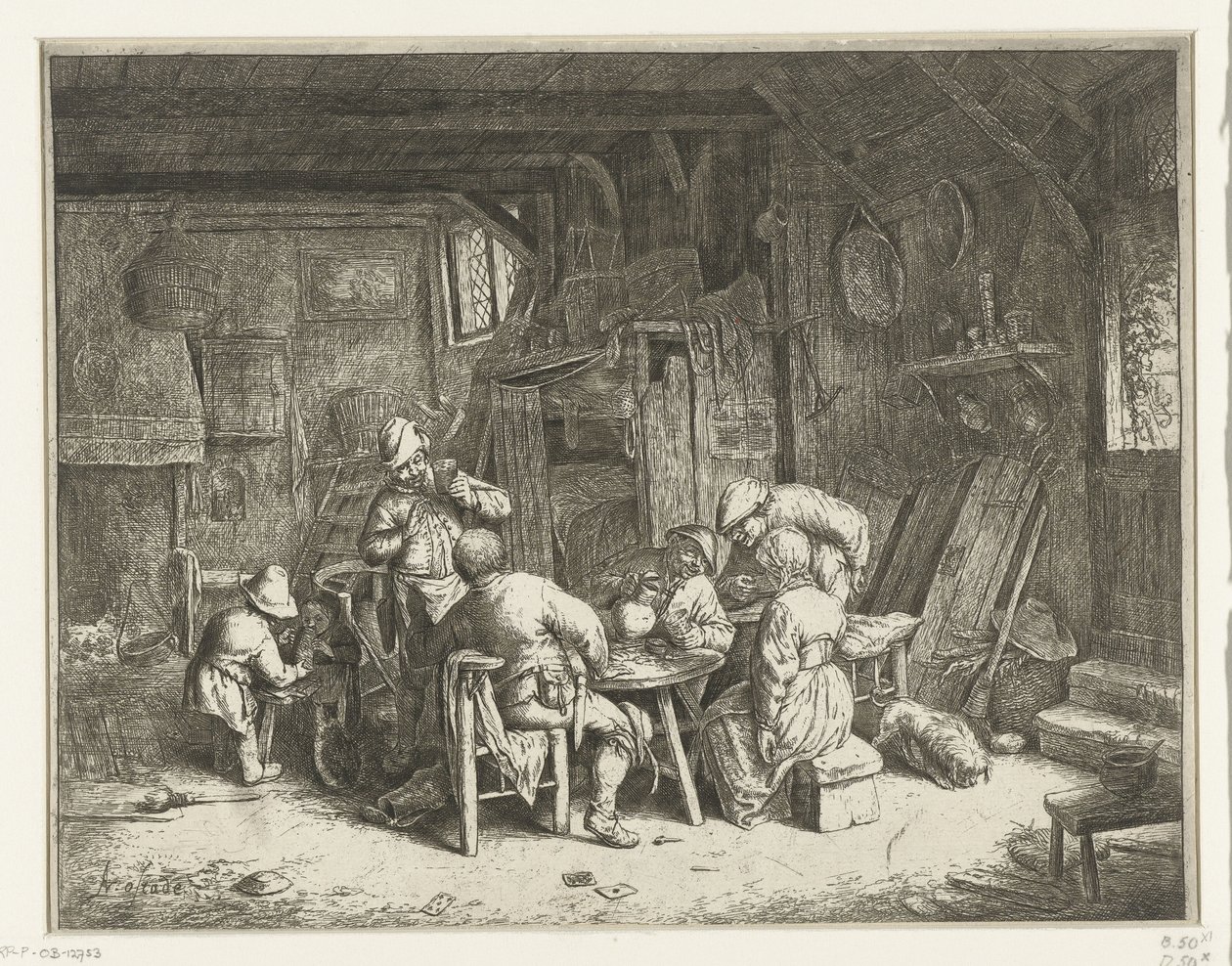 Peasants at a Meal in an Inn (The Breakfast) by Adriaen van Ostade