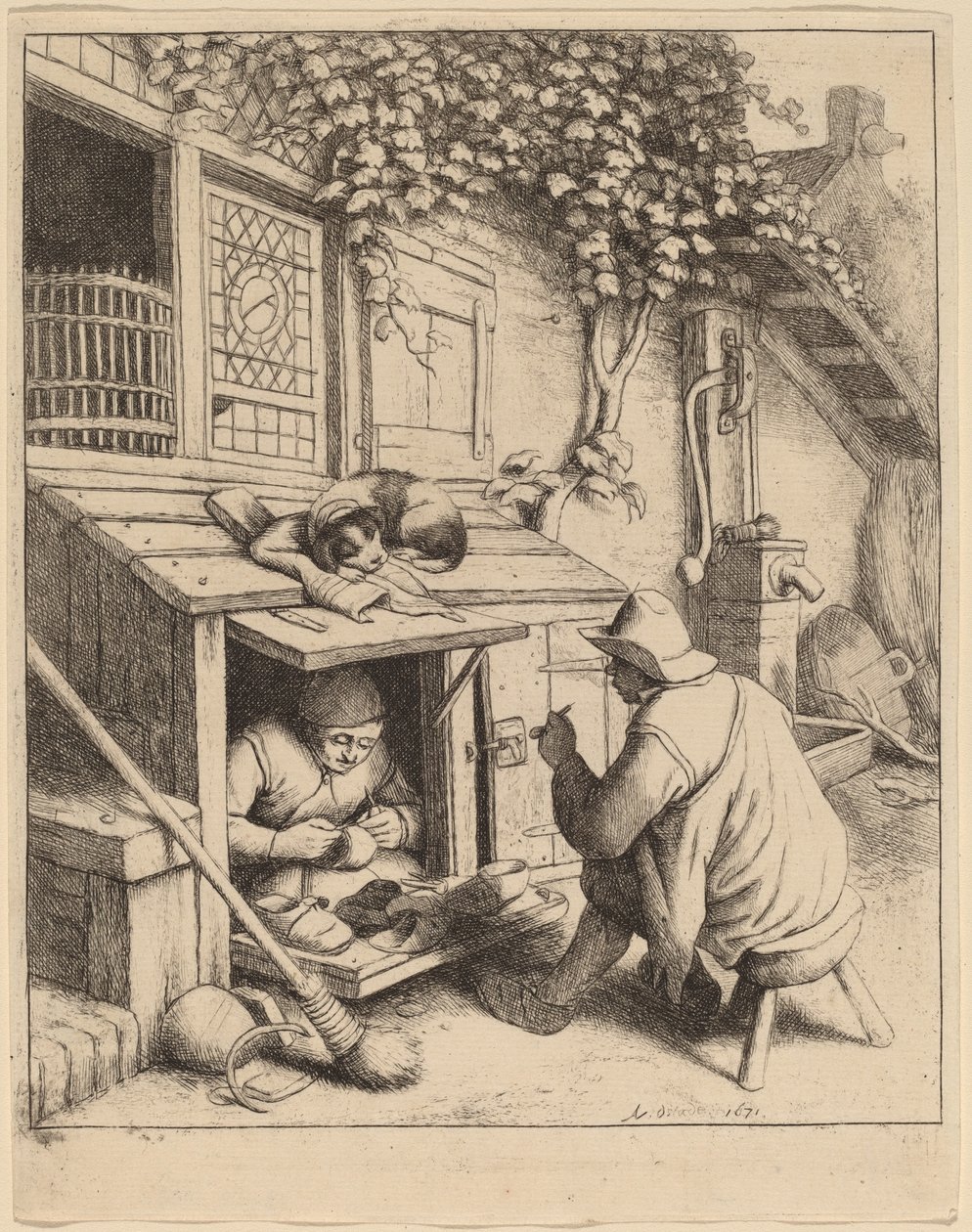 Cobbler by Adriaen van Ostade