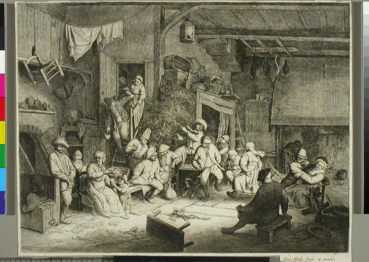 Dance in a Tavern by Adriaen van Ostade